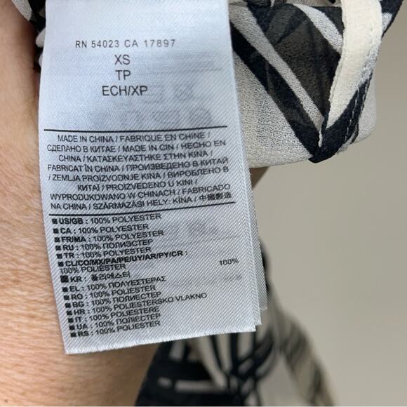 PRICED TO SELL!! French Connection Blue Sheer Blouse, Size S - Picture 15 of 15